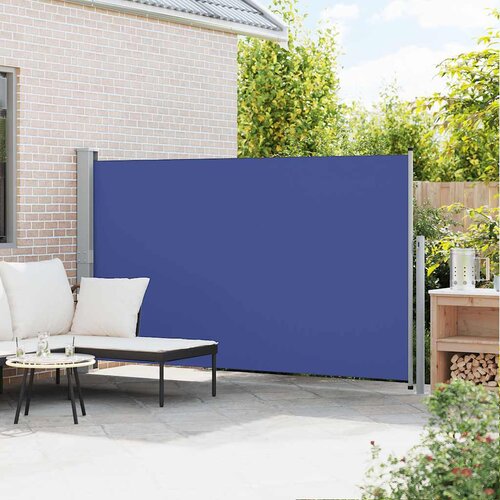  Uvlačiva bočna tenda za terasu 170 x 300 cm plava Slike