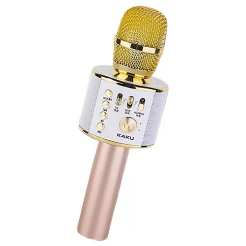 Kaku brezžični karaoke mikrofon zlat