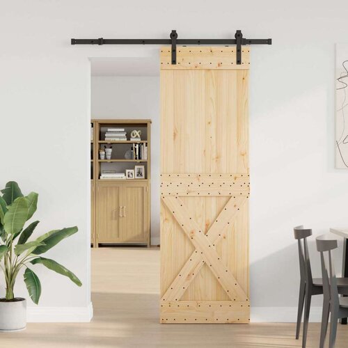  Klizna vrata NARVIK Prirodna i crna 70 x 210 cm (152 5 cm) Cene
