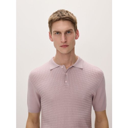Reserved polo majica z visokim deležem viskoze regular fit - vijolična Cene
