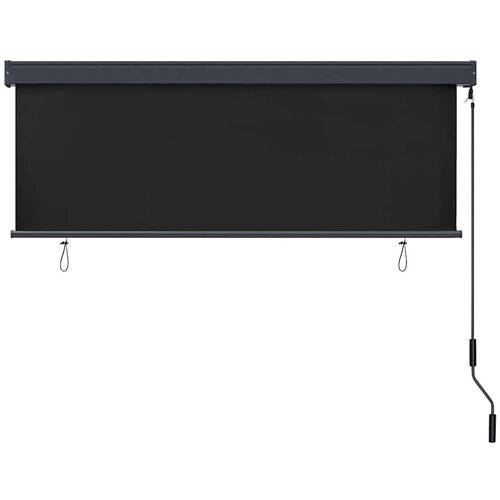 Rolo zavjesa Antracit 180 x 250 cm Tkanina i aluminij Slike