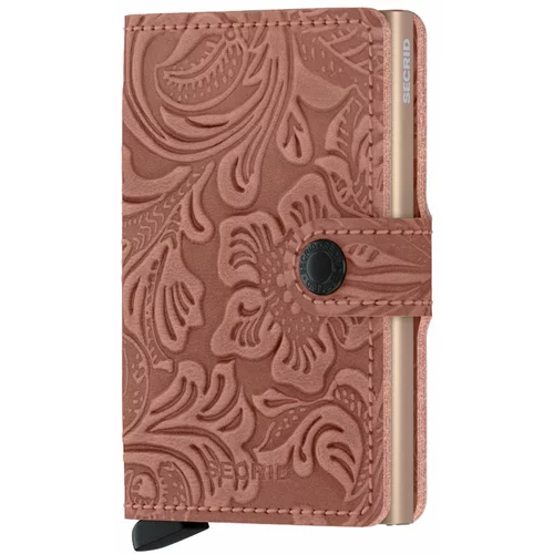 Secrid Usnjena denarnica ženski, roza barva