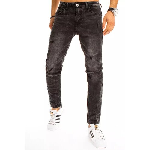 DStreet Black men's denim pants UX3211 Slike
