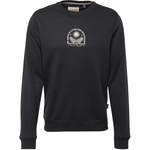 Blend Sweater majica svijetlobež / crna