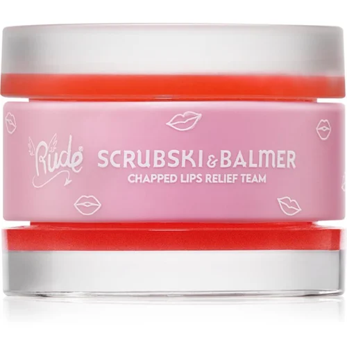 Rude Cosmetics Scrubski & Balmer balzam i piling za usne nijansa Juicy Peach 7.5 g