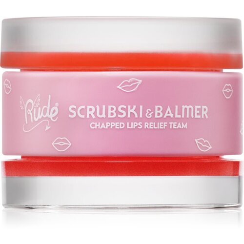 Rude Cosmetics Scrubski & Balmer balzam in piling za ustnice odtenek Juicy Peach 7.5 g Cene