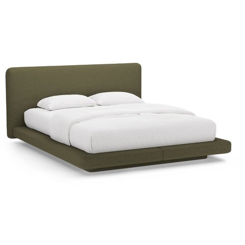 Micadoni Zelena oblazinjena zakonska postelja 200x200 cm Linea &ndash; Cene