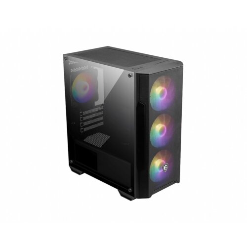 MSI MAG FORGE M100A računalno ohi&amp;scaron;je Mikro toranj/Tower Črna, Prosojno Slike