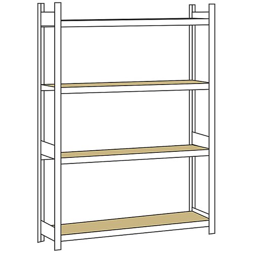 SCHULTE Širok regal, z iverno ploščo, višina 2500 mm, širina 1500 mm, osnovni regal, globina 400 mm Cene