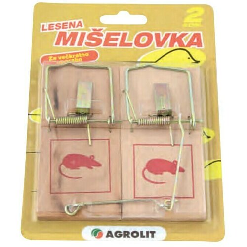  Za miševe (Zamka za miševe, Drvo, 2 Kom.) Cijene