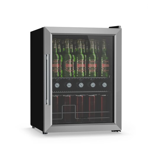 Klarstein Hladnjak za pića Beersafe s vratima od zrcalnog stakla | 64 x 48 cm | Unutarnje LED osvjetljenje Cijene