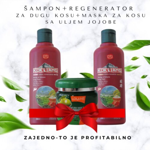Kokliang No2 veliki tajlandski set protiv opadanja kose, 3 komada Cene