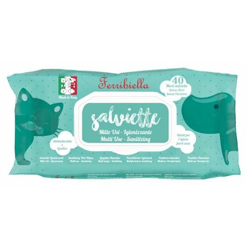 Ferribiella Vlažne maramice - Sanitizing 40kom za negu mačaka Slike