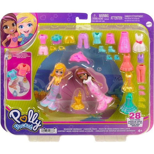 Polly Pocket Mattel - Modni paket morska deklica Seashine (HKV96), (21382029) Slike