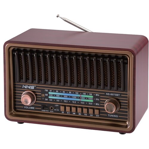 Retro RGB Bluetooth radio 8075BT/B Cene