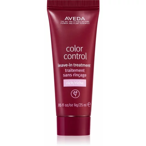 Aveda Color Control Leave-in Treatment Rich njega bez ispiranja za sjaj i zaštitu obojene kose 25 ml