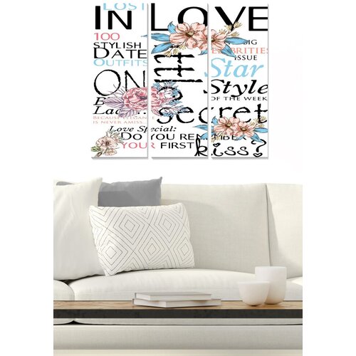 Wallity Set slika MDF483366601, 3 dijela Cene