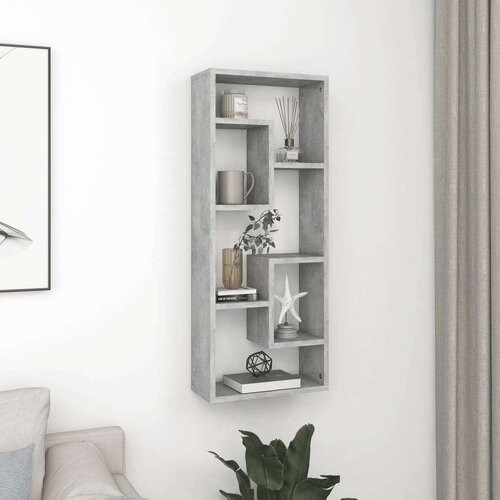 vidaXL Zidna polica siva boja betona 36 x 16 x 90 cm od iverice Cijene