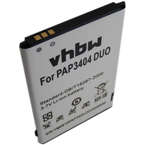 VHBW Baterija za Prestigio MultiPhone 3404 Duo, 2000 mAh