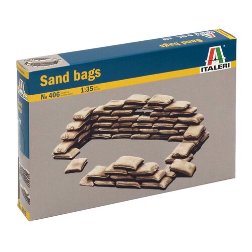 Italeri 1:35 sandbags - model vreče s peskom Slike