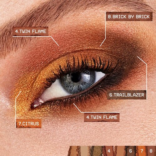 Smashbox Always On Mood Board Eye Shadow Palette paleta senčil za oči odtenek Fiery Vibes 6,8 g Slike