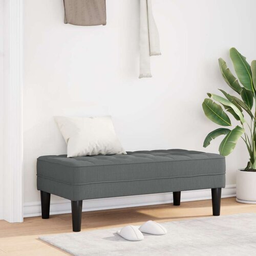  Klupa Tamno Siva 113x57x39 cm Tkanina Cijene