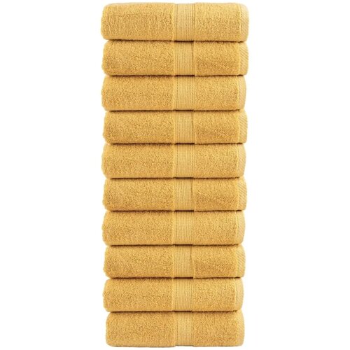 Premium ručnici za pranje SOLUND 10 kom zlatni 30x30 cm 600 g/m&sup2; - Zlatno 30 x 30 cm 10 Cijene