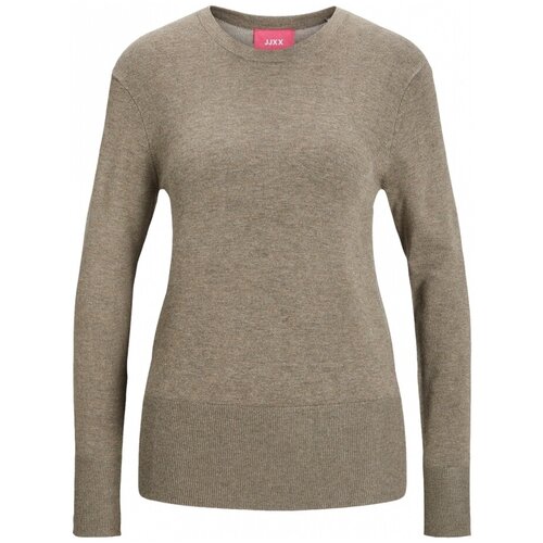 JJXX Puloverji Noos Knit Lara L/S - Brindle Kostanjeva Cene