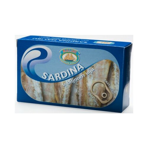Malibu sardina u biljnom ulju 125g limenka Slike