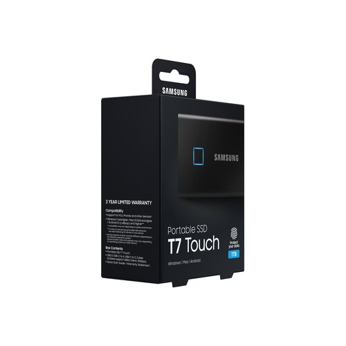 Samsung Portable T7 Touch 1TB MU-PC1T0K crni eksterni ssd hard disk Slike