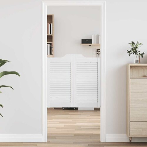 vidaXL Okretna vrata s rešetkama Dizajn 2 para bijela 80x80 cm Cijene