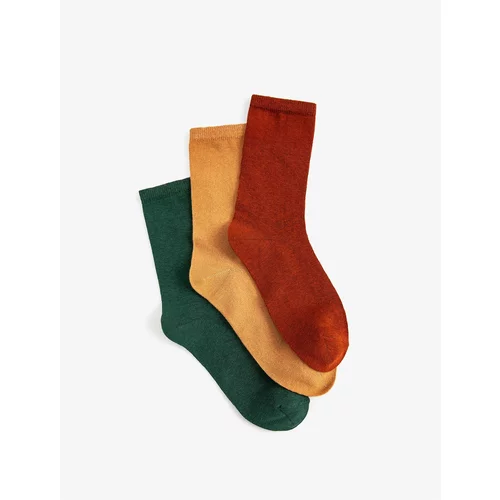 Koton 3-Piece Basic Socks Set Multicolored