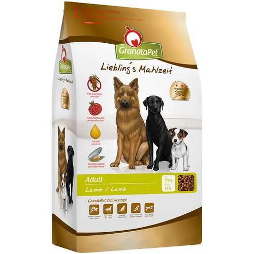 Granatapet Varčno pakiranje Liebling's Mahlzeit 2 x veliko pakiranje - Adult jagnjetina (2 x 10 kg)