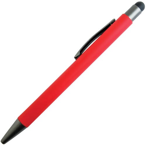 Olovka kemijska metalna gumirana+touch pen YFA 2665C Bergen crveno/antracit Cene