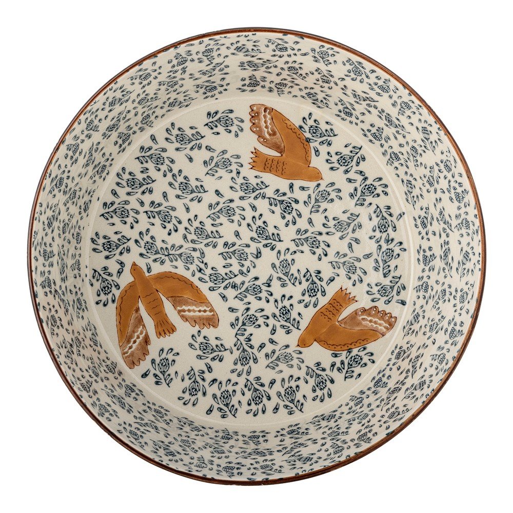 Bloomingville Modra keramična skleda &amp;oslash; 28 cm Hezha &amp;ndash; Slike