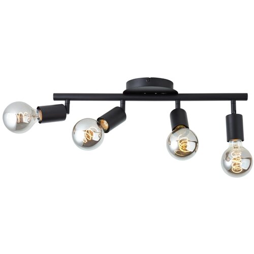 Brilliant Stropno spot svetlo TIFFANY 4xE27/28W/230V crna Slike
