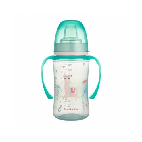 Canpol babies solja 35208 easy start - colorful animals 240ML - roze (35208_pin) Slike