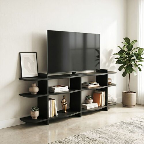 Hanah home komoda Flusso, 170 cm, crna Cene