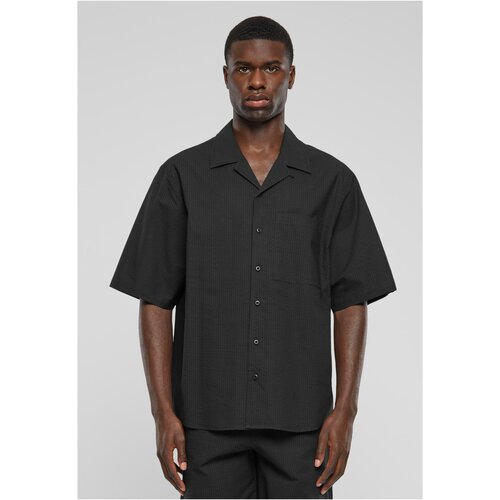 UC Men Men's Seersucker Shirt - Black Slike