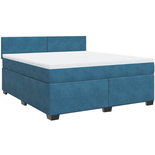 Maison Chic Box spring postelja - Vzmetna postelja z vzmetnico modra 180x200 cm žamet SL11022, (21883845) Cene