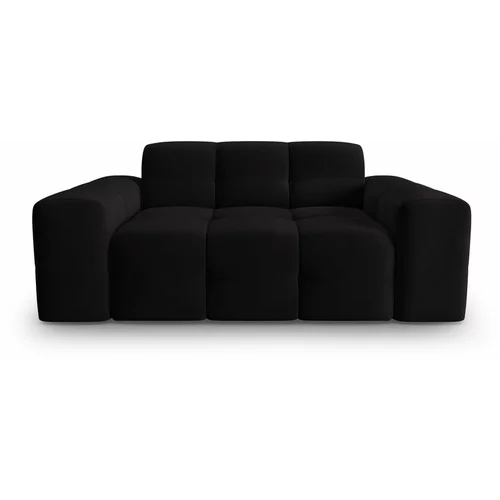 Micadoni Home Sofa crni baršun 156 cm Kendal -