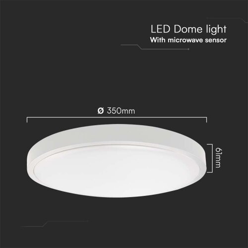  LED kupatilska plafonjera sa senzorom LED/24W/230V 6500K IP44 bela Slike