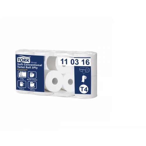 TORK Toalet papir za dispenzer T4 Conventional 250 listića 1/8 110316 Cene