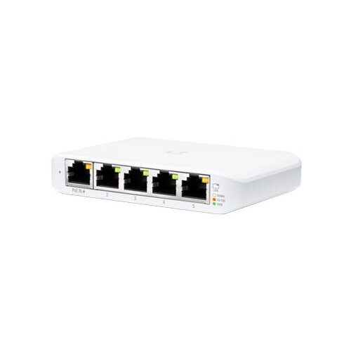 Ubiquiti Flex Mini; (4) GbE ports; (1) GbE PoE input port for power; Optional powering with included... Slike