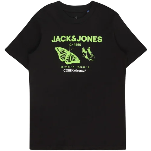 Jack & Jones Majica jabuka / crna / bijela