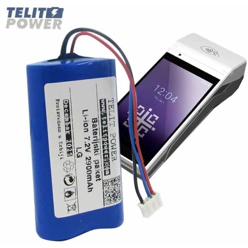 Telit Power Zamenska Li-Ion baterija za GP100AP fiskalnu kasu 7.2V 2900mAh &ndash; Samsung ćelije Cene