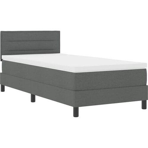  s opruga kutije Tamno siva 80 x 200 cm tkanina Slike