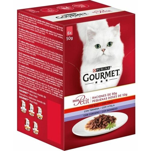 Purina Gourmet mon petit Vlažna hrana za mačke govedina 6/1 50 g Slike