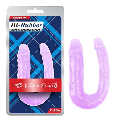  Dildo, Dupli, 17cm, Ljubičasti Slike