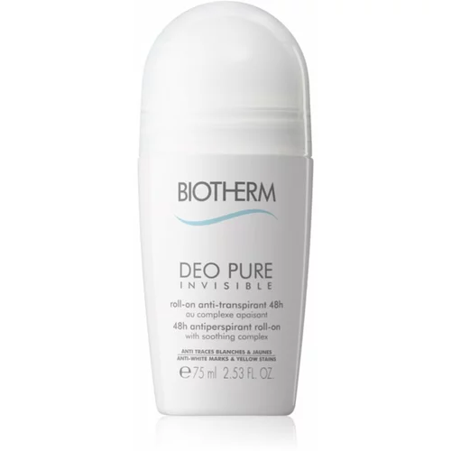 Biotherm Deo Pure Invisible 48h Roll-On antiperspirant s pomirjajočim učinkom 75 ml za ženske